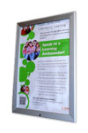 Wall mounted advertising poster display frames