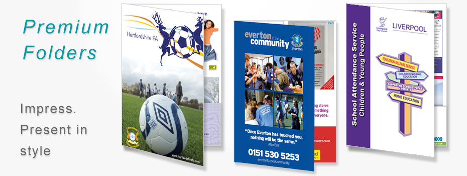 Full colour presentation folders